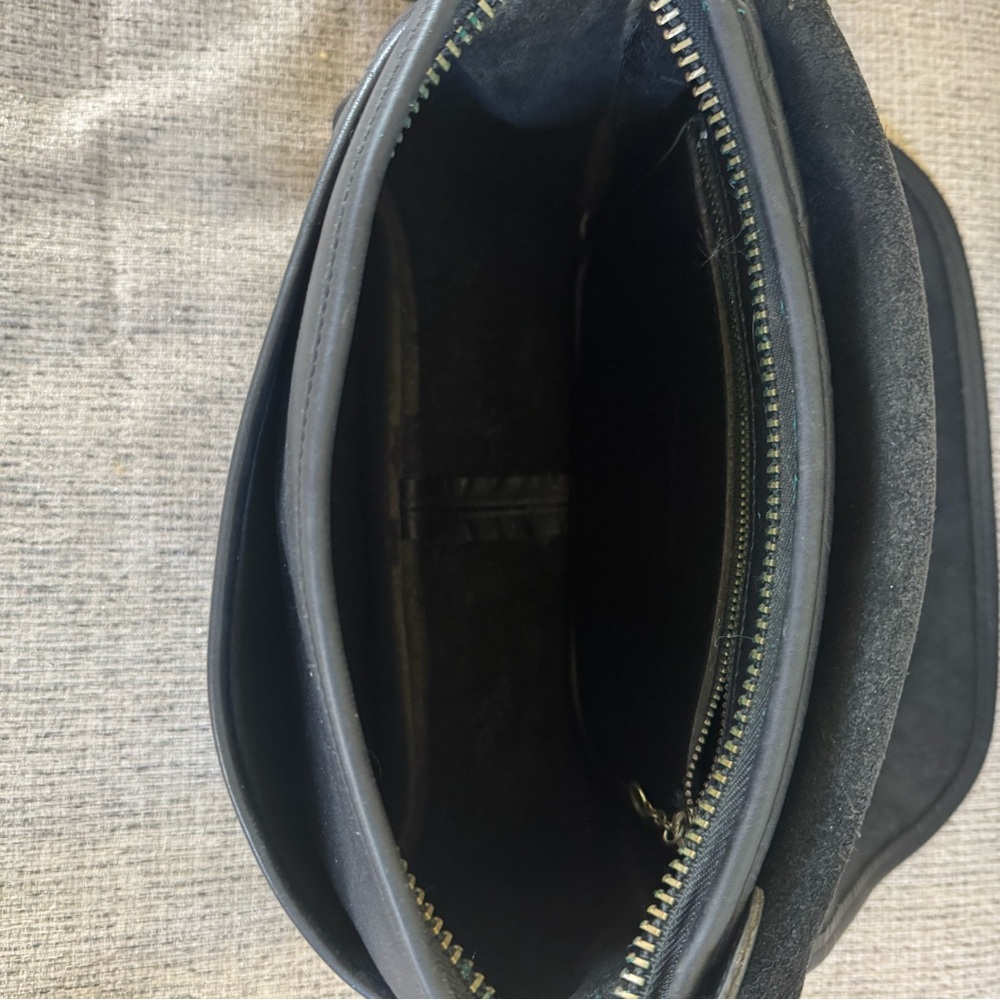 Black Leather Crossbody Bag - Picture 5 of 8
